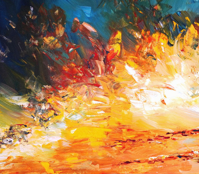 detail of the flower artwork of the artist Peter Nottrott