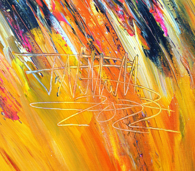 signature of the artist Peter Nottrott and year of creation