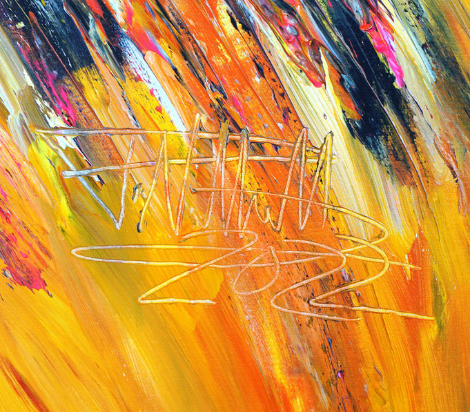 signature of the artist Peter Nottrott and year of creation