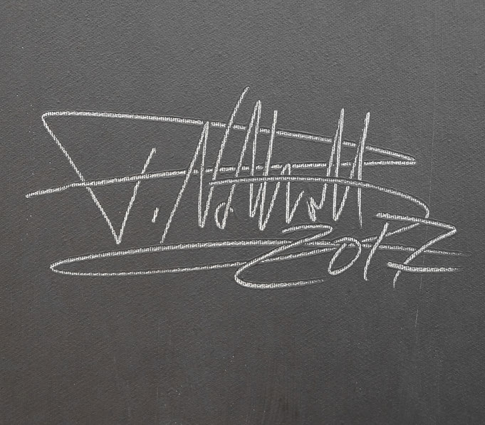 signature of the artist Peter Nottrott and year of creation: 2017