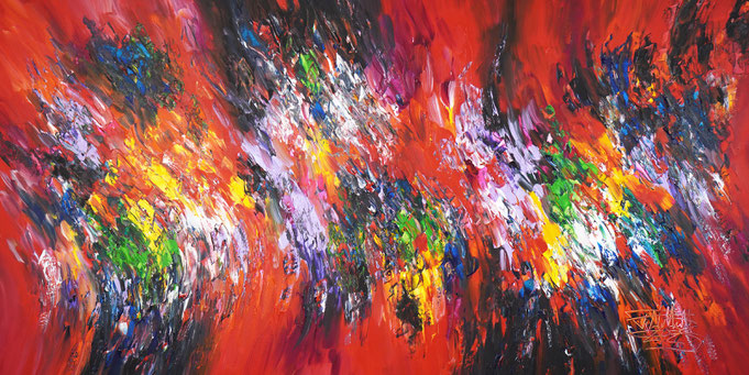 abstract yellow painting