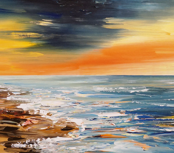 Detail of painting Seaside Impression S 1
