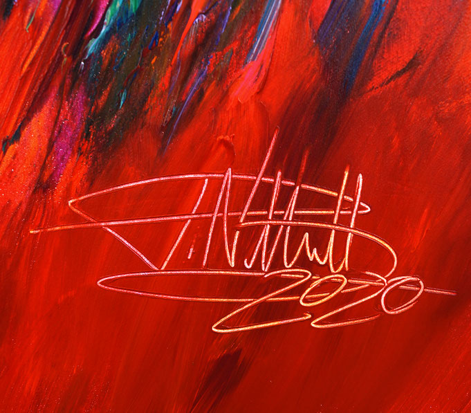 Signature of the artist Peter Nottrott and year of creation: 2020