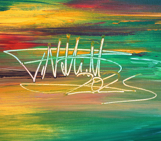 bottom right on the artwork: signature of the artist Peter Nottrott and year of creation: 2025