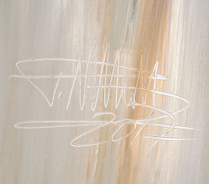 Signature of the artist Peter Nottrott and year of creation: 2017