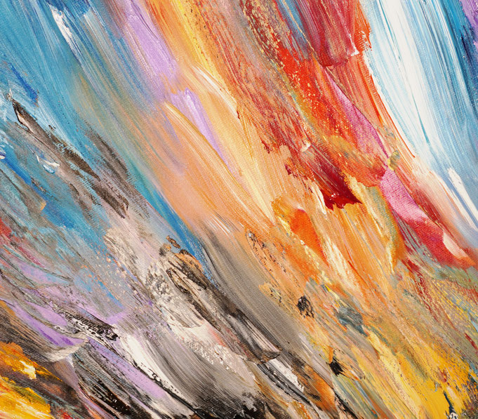 detail of the oversized abstract artwork by the artist Peter Nottrott for sale