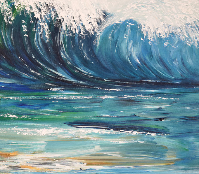deatil of the artwork Seascape Breaking Waves XL 7 of the artist Peter Nottrott