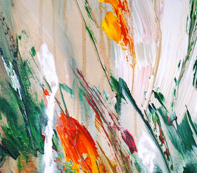 detail of the flower artwork of the artist Peter Nottrott