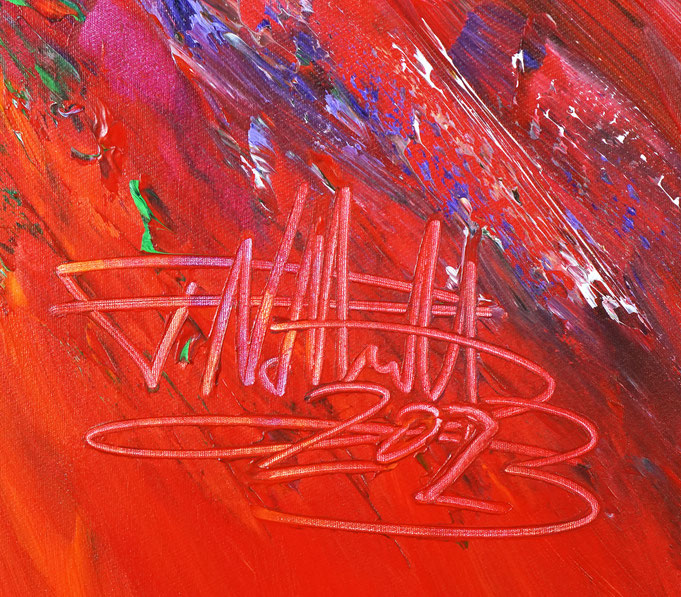 Signature of the artist Peter Nottrott and year of creation