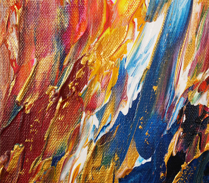 Detail of the abstract artwork by the artist Peter Nottrott
