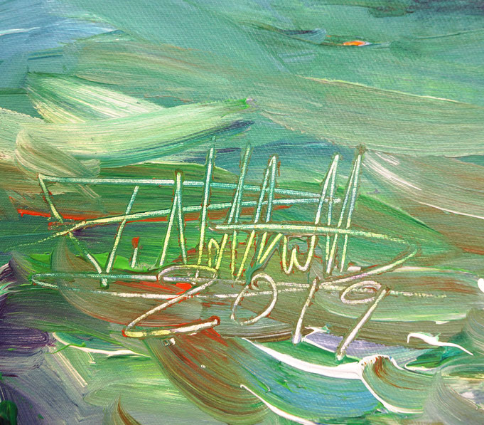 signature of the artist Peter Nottrott and year of creation: 2019