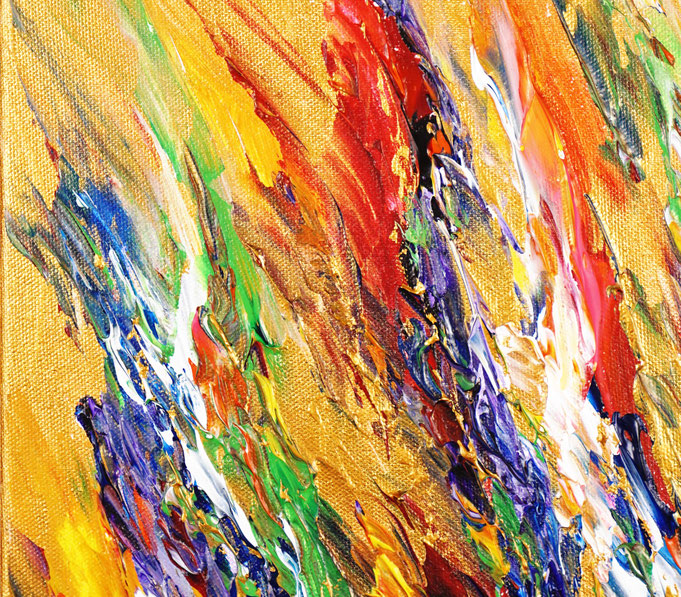 Detail of the abstract artwork by the artist Peter Nottrott