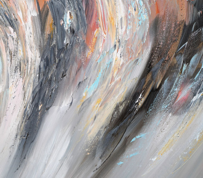 Detail of the abstract artwork by artist Peter Nottrott