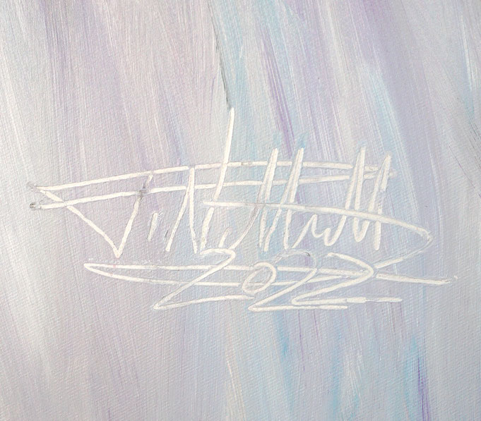 Signature of the artist Peter Nottrott and year of creation