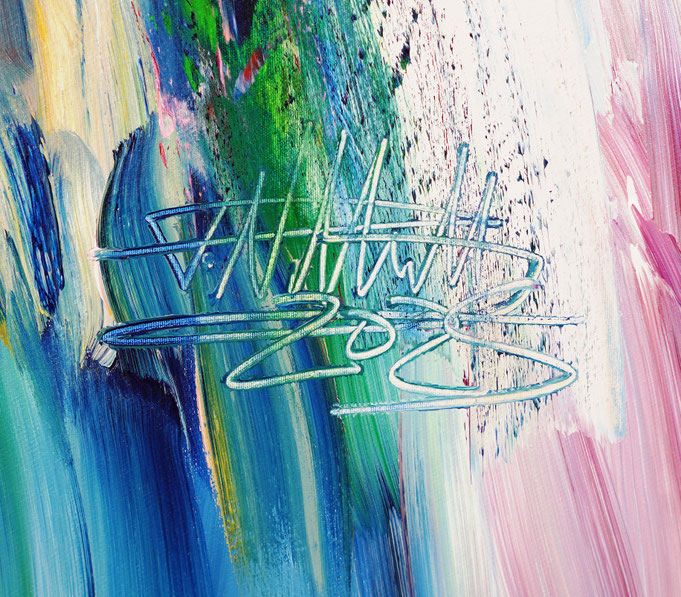 Signature of the artist Peter Nottrott and year of creation