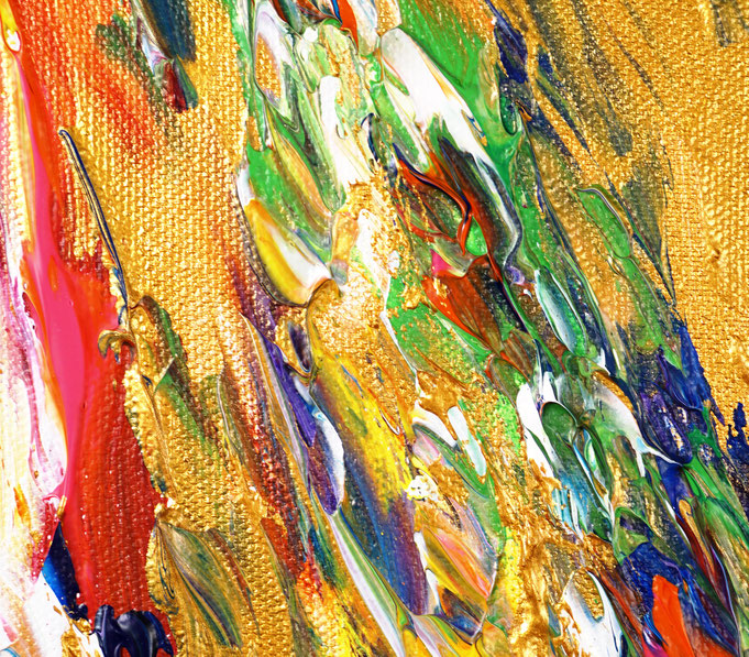 Detail of the abstract artwork by the artist Peter Nottrott