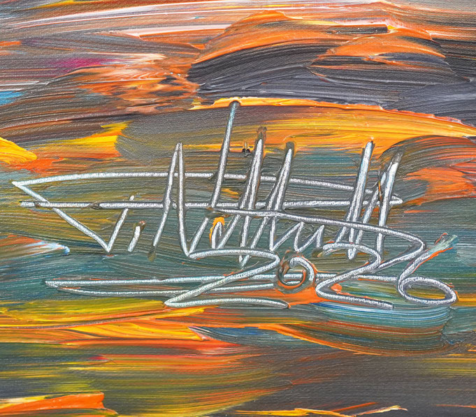 signature of the artist Peter Nottrott and year of creation