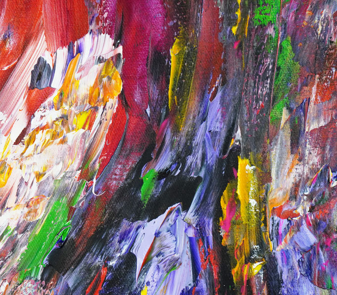 detail of the abstract, extra large dreamlike artwork by the artist Peter Nottrott