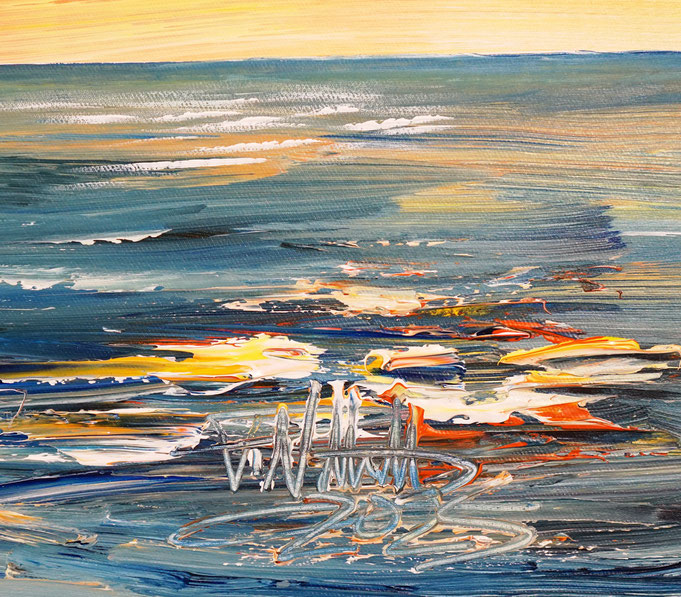 Detail of painting Seaside Impression S 1