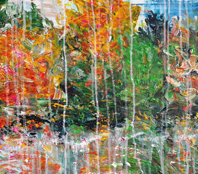 detail of the flower artwork of the artist Peter Nottrott