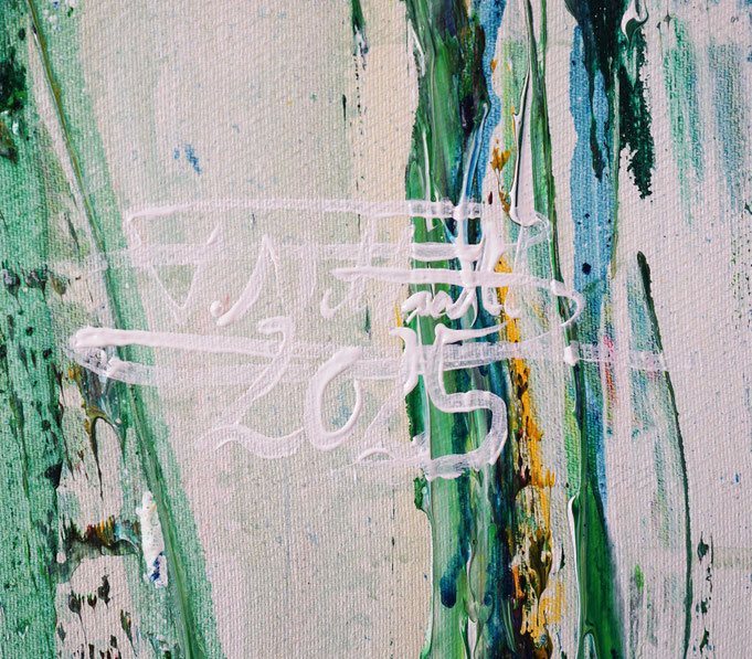 Signature of the artist Peter Nottrott and year of creation