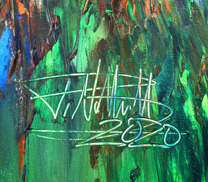 signature of the artist Peter Nottrott and year of creation: 2020