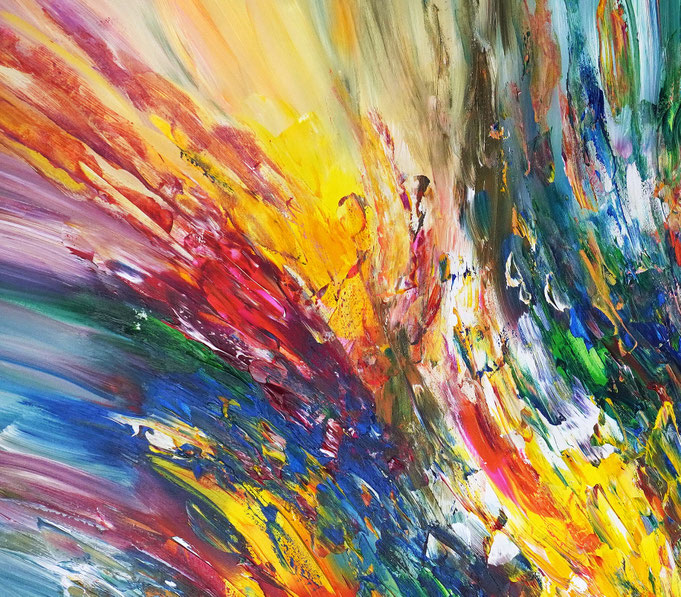Detail of the abstract artwork by artist Peter Nottrott