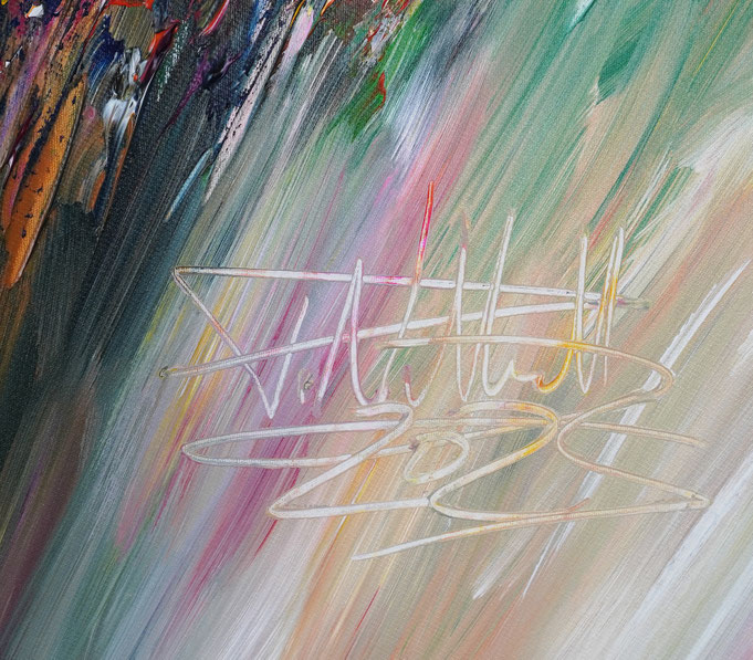 Signature of the artist Peter Nottrott and year of creation