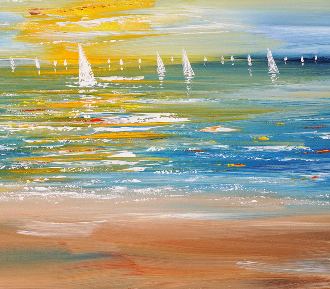 Detail of painting Seaside Impression S 1