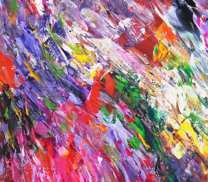 detail of the abstract, extra large dreamlike artwork by the artist Peter Nottrott