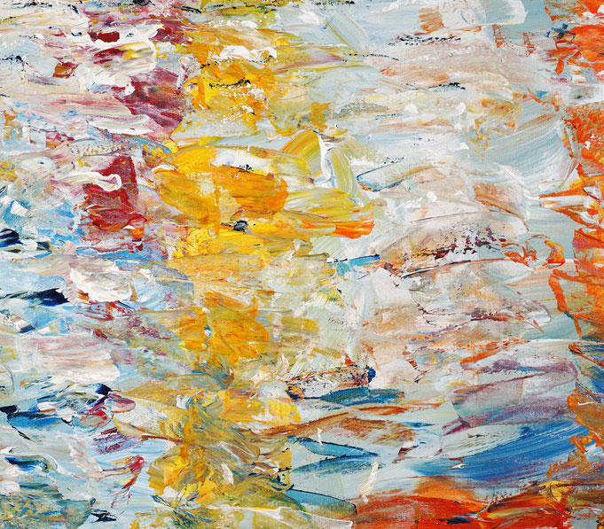 detail of the summer sailing painting