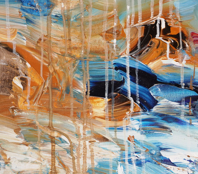 detail of the large sailing painting