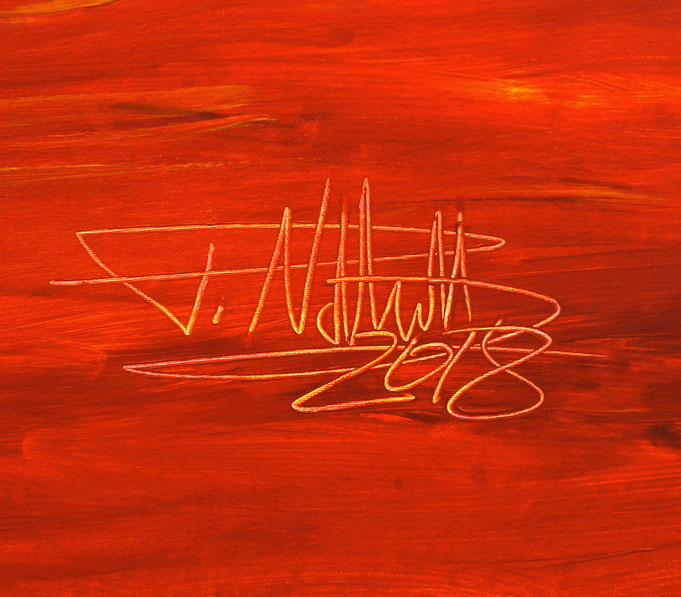 signature of the artist Peter Nottrott and year of creation: 2017