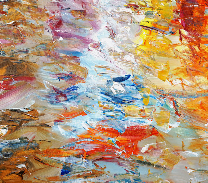 detail of the summer sailing painting