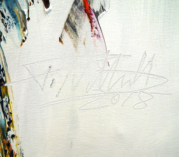 signature of the artist Peter Nottrott and year of creation