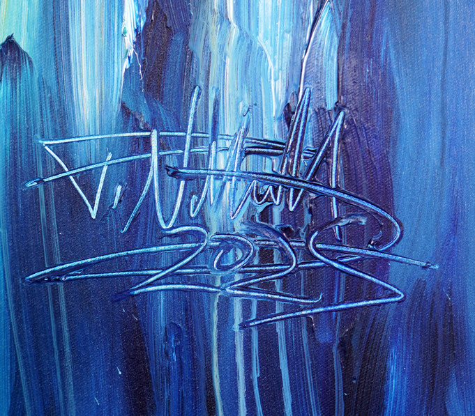 bottom right on the artwork: signature of the artist Peter Nottrott and year of creation: 2024