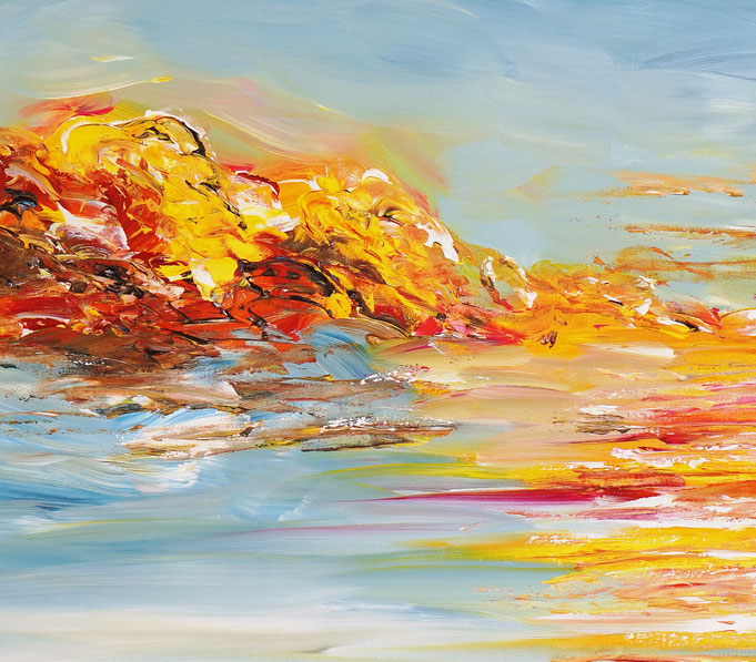 Detail of the seaside painting