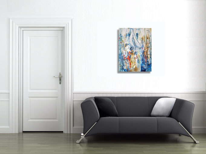 in situation: the maritime artworks enriches the ambience of the room