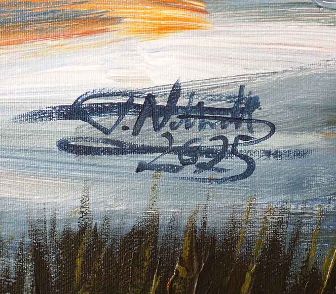 signature of the artist Peter Nottrott and year of creation