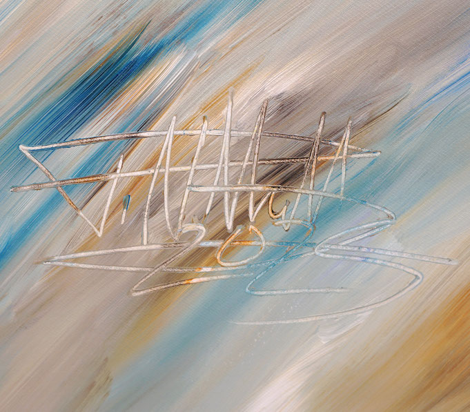 Signature of the artist Peter Nottrott and year of creation