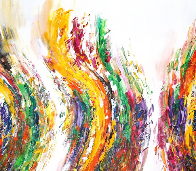 detail of the oversized abstract artwork by the artist Peter Nottrott for sale