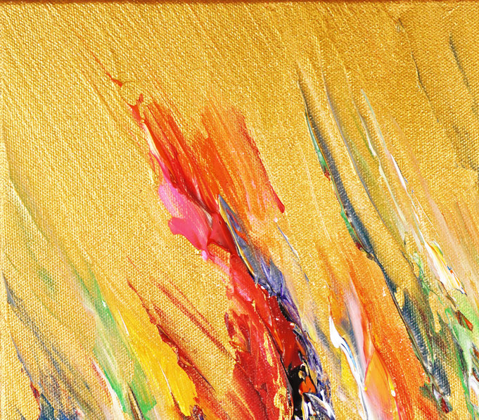 Detail of the abstract artwork by the artist Peter Nottrott