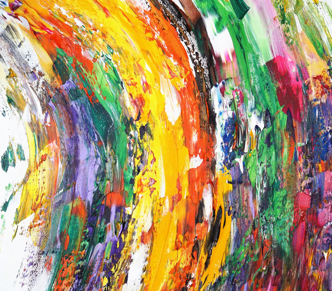 detail of the oversized abstract artwork by the artist Peter Nottrott for sale