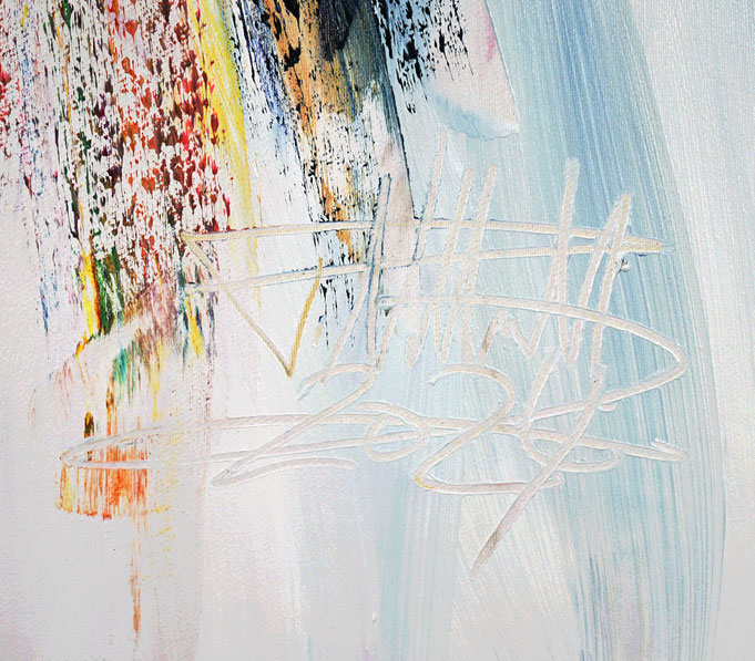 Signature of the artist Peter Nottrott and year of creation