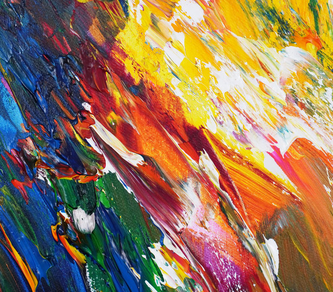 Detail of the abstract artwork by artist Peter Nottrott