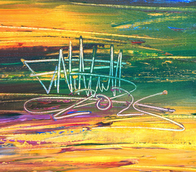 bottom right on the artwork: signature of the artist Peter Nottrott and year of creation: 2025