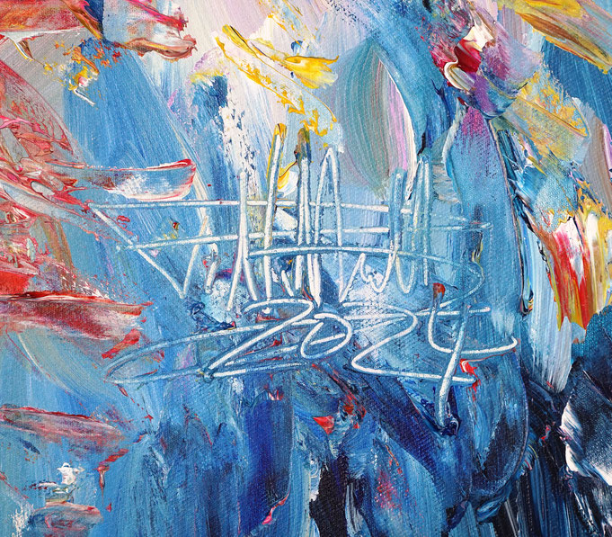 signature of the artist Peter Nottrott and year of creation: 2023