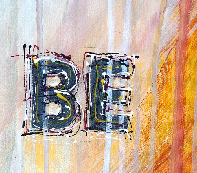 Detail of the abstract artwork by artist Peter Nottrott