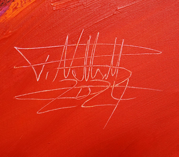 Signature of the artist Peter Nottrott and year of creation