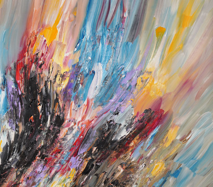 detail of the oversized abstract artwork by the artist Peter Nottrott for sale